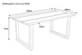 #220x100 #u-gestellschwarz