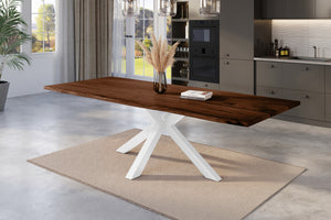 #nussbaumfarben #240x100 #spider-gestellweiß
