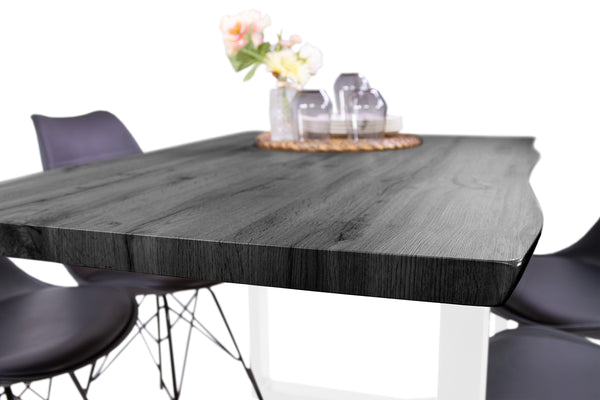 #graufarben #140x80 #u-gestellweiß