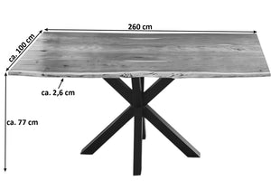 #naturfarben #260x100 #spider-gestellschwarz