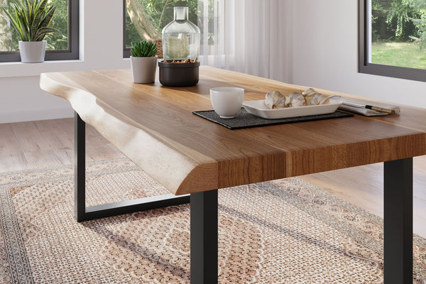 #akazienaturfarben #160x85 #u-gestellschwarz