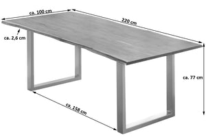 #220x100 #u-gestellsilber