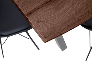 #nussbaumfarben #140x80 #x-gestellsilber