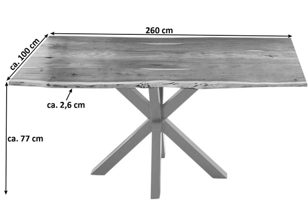 #naturfarben #260x100 #spider-gestellsilber