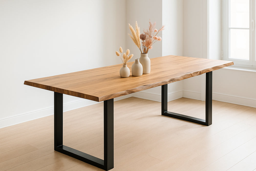 #naturfarben #200x100 #u-gestellschwarz