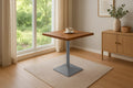 #akazienussbaumfarben #60x60 #säulen-gestelleckigsilber