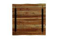#akaziehonigfarben #80x80 #säulen-gestelleckigschwarz