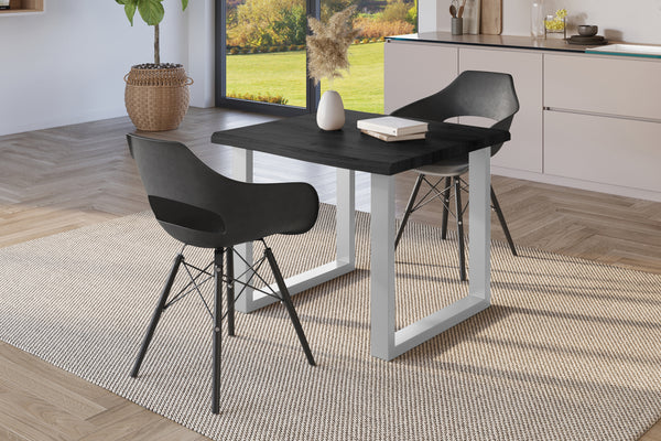 #holzgrau-optik #80x80 #u-gestellsilber