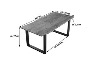 #nougatfarben #160x85 #u-gestellschwarz