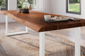 #akazienussbaumfarben #300x100 #u-gestellweiß