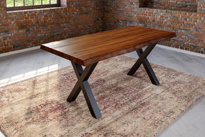 #nussbaumfarben #240x100 #x-gestellschwarz