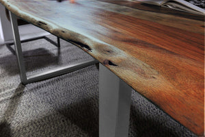 #nussbaumfarben #140x80 #u-gestellsilber