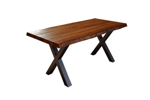 #nussbaumfarben #280x100 #x-gestellschwarz