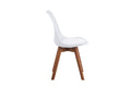 #holznussbaum-optik #180x90 #schalenstuhlweiß
