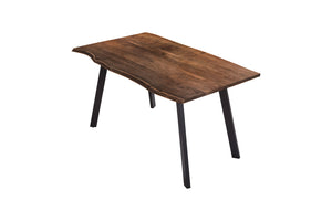 #nussbaumfarben #180x90 #vierfuß-gestellschwarz