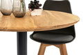 #akazienaturfarben #80x80 #säulen-gestelleckigschwarz