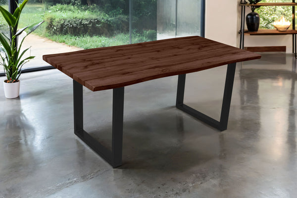 #nussbaumfarben #180x90 #u-gestellschwarz