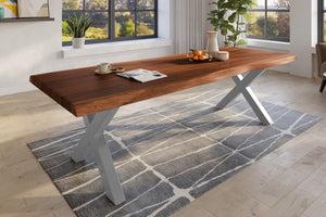 #nussbaumfarben #280x120 #x-gestellsilber