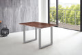 #nussbaumfarben #180x90 #u-gestellsilber