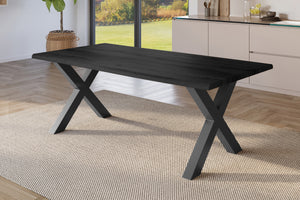 #holzgrau-optik #220x100 #x-gestellschwarz