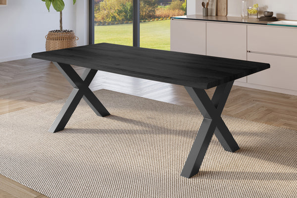 #holzgrau-optik #220x100 #x-gestellschwarz
