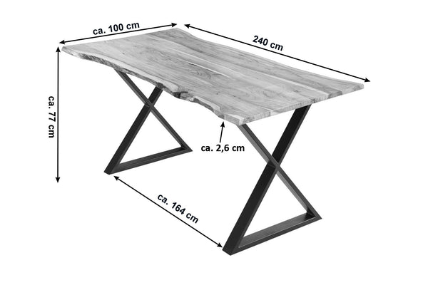 #naturfarben #240x100 #x-gestellschwarz