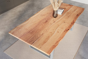 #naturfarben #200x100 #u-gestellsilber