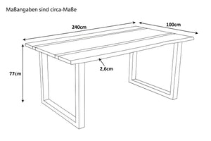#240x100 #u-gestellschwarz