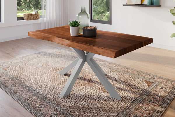 #akazienussbaumfarben #120x80 #spider-gestellsilber