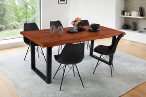 #nussbaumfarben #200(300)x100 #u-gestellschwarz