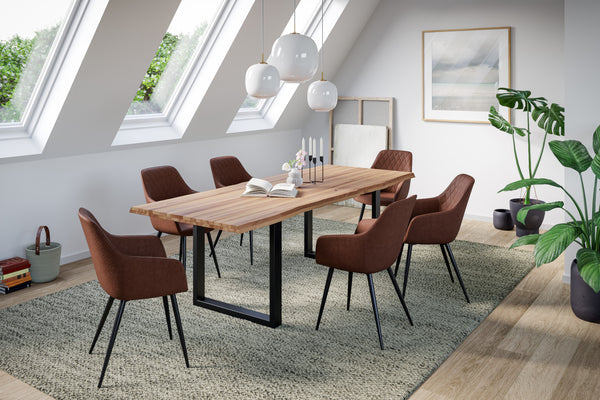 #naturfarben #220x100 #u-gestellschwarz