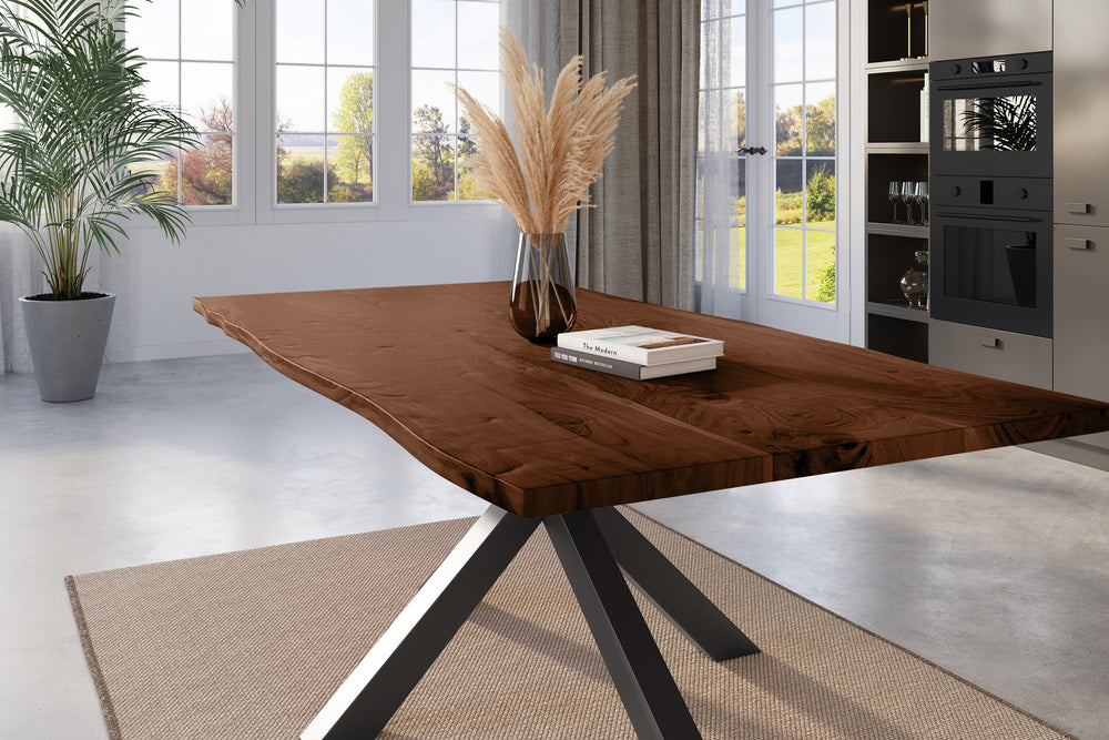 #nussbaumfarben #180x90 #spider-gestellschwarz