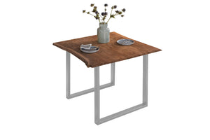 #nussbaumfarben #90x90 #u-gestellsilber
