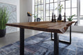 #nussbaumfarben #180x90 #u-gestellschwarz