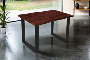 #nussbaumfarben #140x80 #u-gestellschwarz