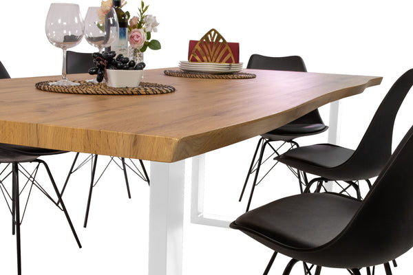 #wildeichenfarben #240x100 #u-gestellweiß