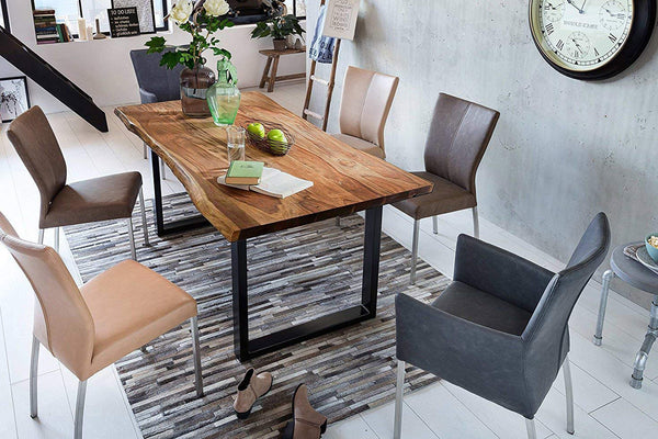 #nussbaumfarben #220x100 #u-gestellschwarz
