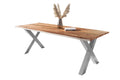 #naturfarben #260x100 #x-gestellsilber