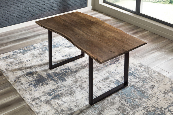 #nussbaumfarben #140x75 #u-gestellschwarz