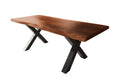 #akazienussbaumfarben #240x100 #x-gestellschwarz