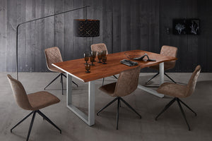 #nougatfarben #160x85 #u-gestellsilber