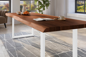#nussbaumfarben #280x110 #u-gestellweiß