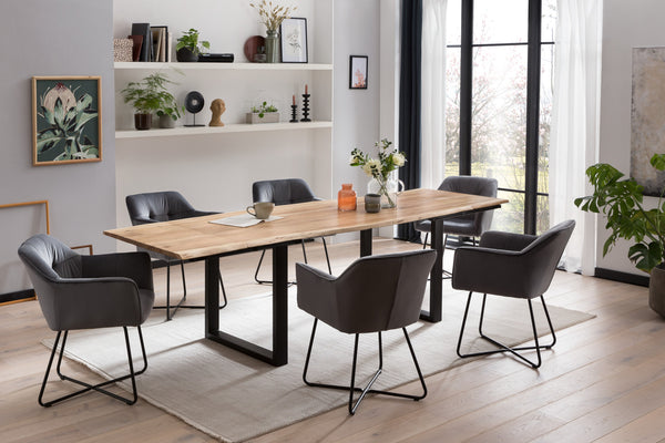 #naturfarben #180(280)x90 #u-gestellschwarz
