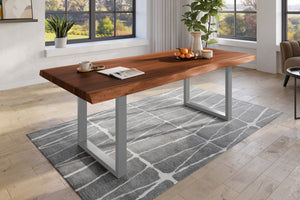#nussbaumfarben #240x120 #u-gestellsilber