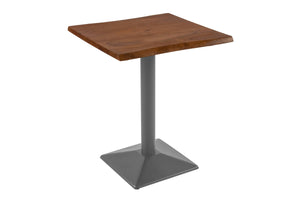 #akazienussbaumfarben #60x60 #säulen-gestelleckigsilber