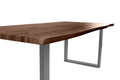 #nussbaumfarben #200x100 #u-gestellsilber