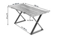 #naturfarben #220x100 #x-gestelledelstahl