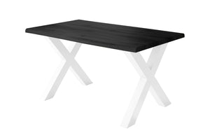 #holzwildeiche-optik #140x80 #u-gestellschwarz