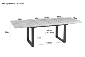 #180x90 #u-gestellschwarz
