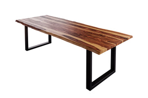 #sheeshamnaturfarbenlackiert #220x100 #u-gestellschwarz